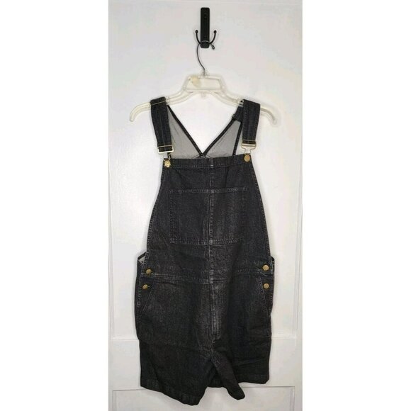 Size Medium Chubbies Chubberalls Dark Blue / Black Denim Short Overalls - Picture 1 of 4